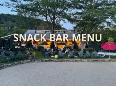 Snack Bar Menu